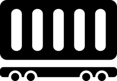 Port Container Silhouette Svg Vector, Free Vectors File